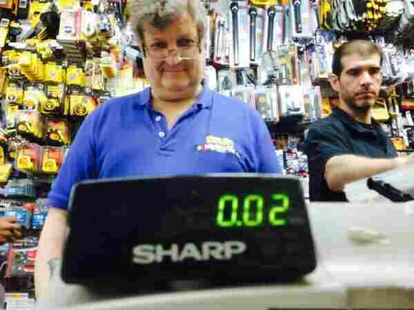 Planet Money's Jacob Goldstein and Robert Smith bought a washer for two cents in a hardware store in Manhattan.